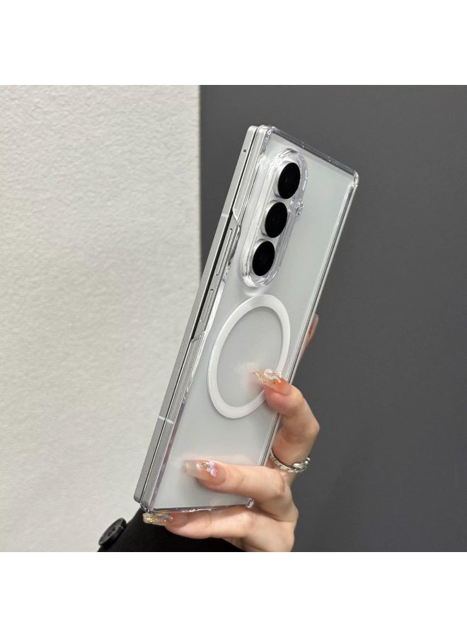 Case for Samsung Galaxy Z-Fold-6 Blade Warrior Case, Slim & Thin Mobile Phone Cover with Matte PC with Screen Protector Shockproof Phone Cover for Samsung (Clear) - Image 2